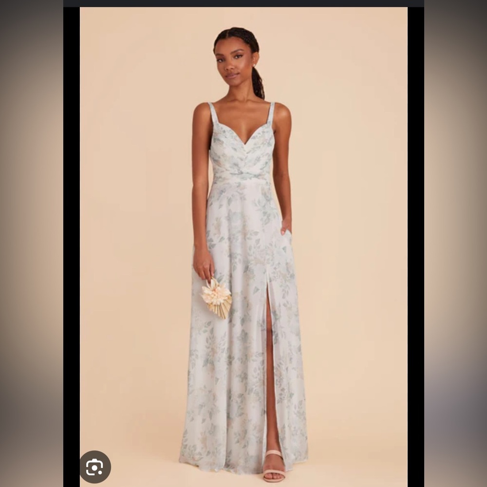 Deborah Chiffon Dress - Sage Spring Garden